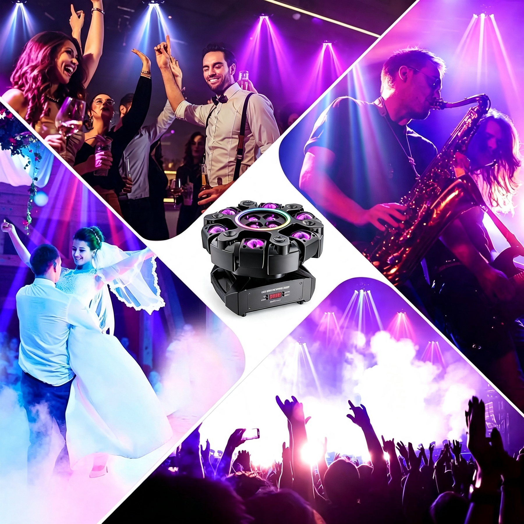 🔥Buy 1 Get 1 Free🔦✨ 360° Rotating DJ Spotlight