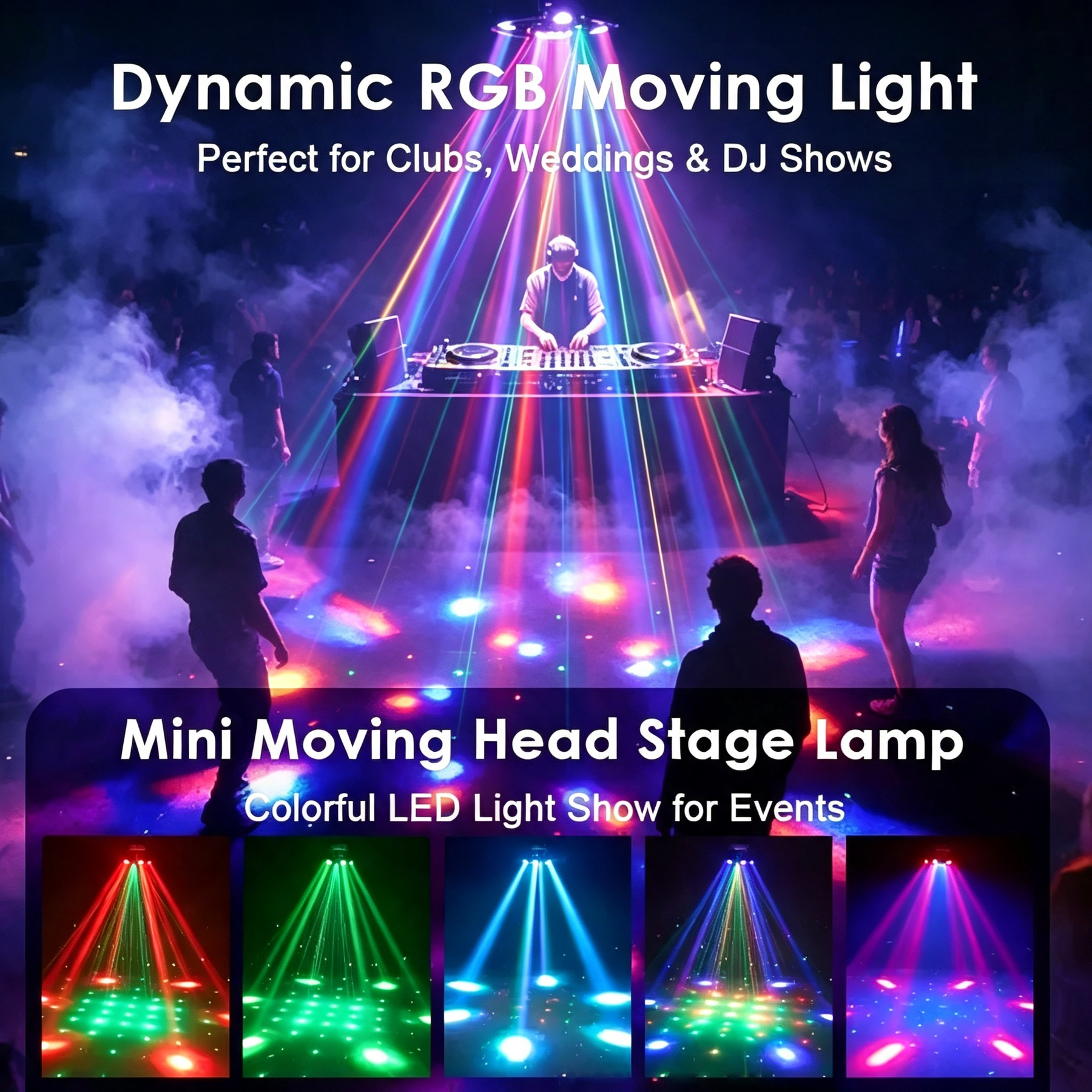 🔥Buy 1 Get 1 Free🔦✨ 360° Rotating DJ Spotlight