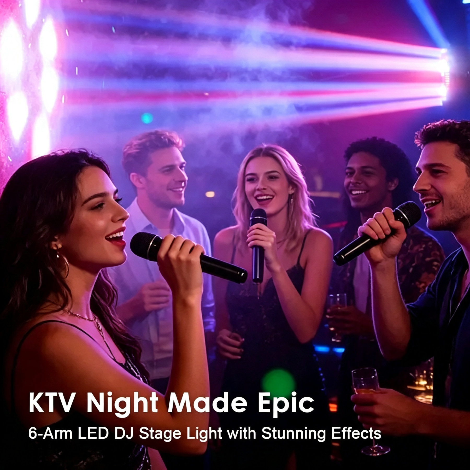 🔥Buy 1 Get 1 Free🔦✨ 360° Rotating DJ Spotlight
