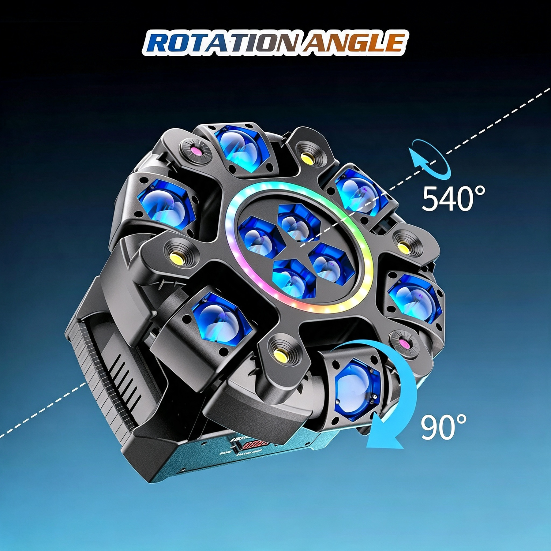 🔥Buy 1 Get 1 Free🔦✨ 360° Rotating DJ Spotlight