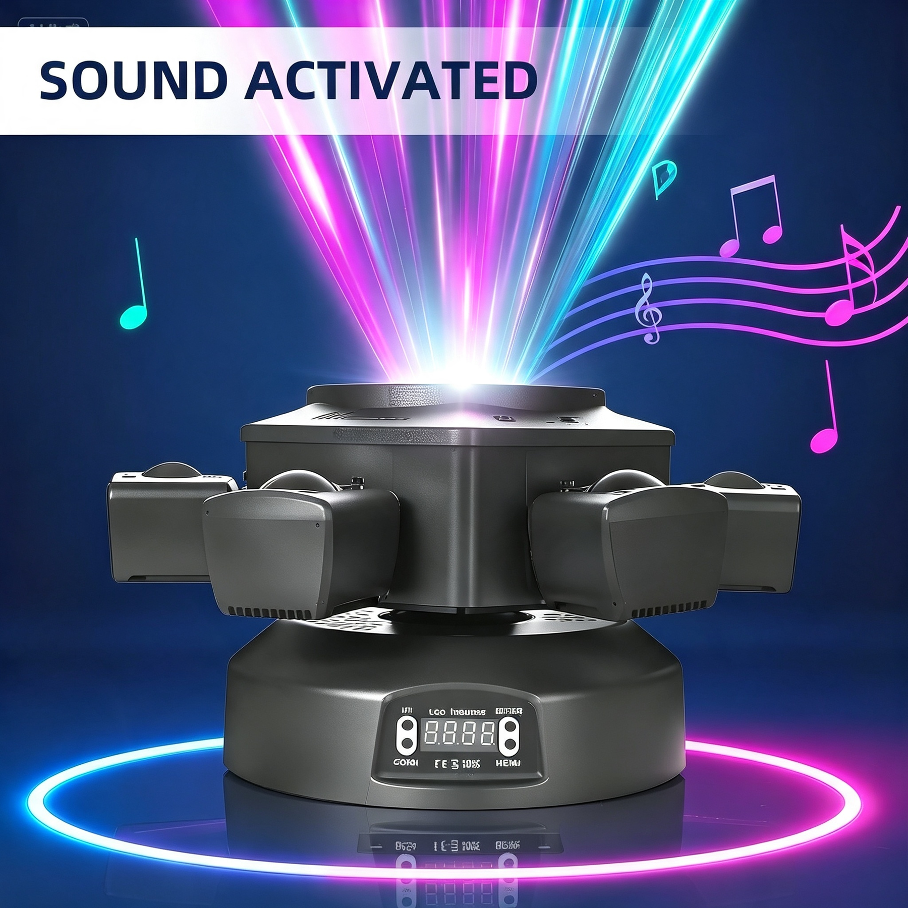 🔥Buy 1 Get 1 Free🔦✨540° Rotating DJ Spotlight