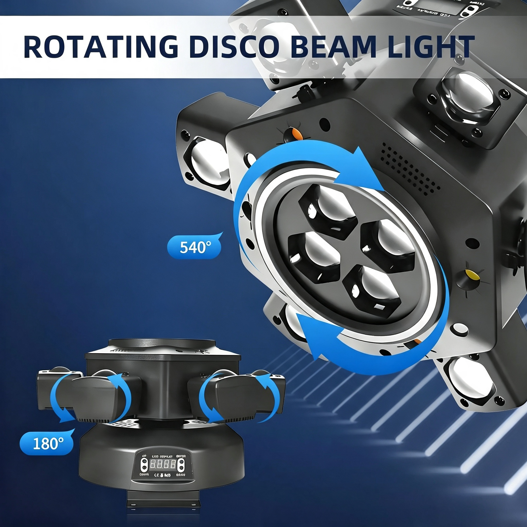 🔥Buy 1 Get 1 Free🔦✨540° Rotating DJ Spotlight
