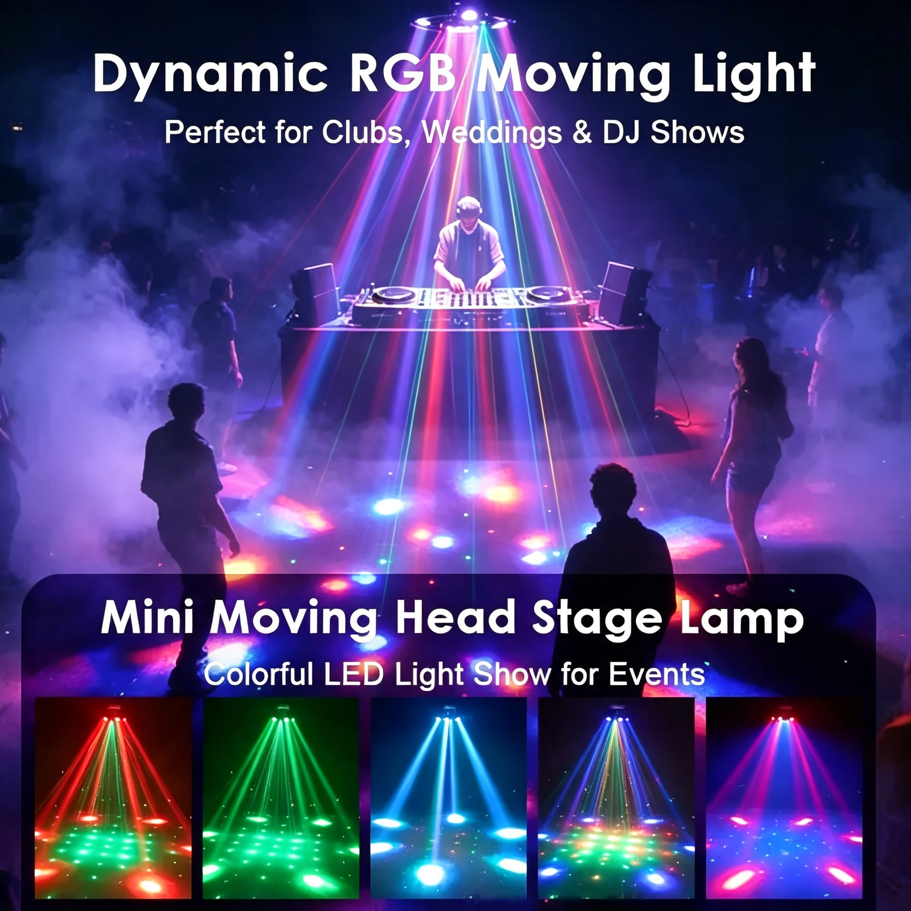 🔥Buy 1 Get 1 Free🔦✨540° Rotating DJ Spotlight