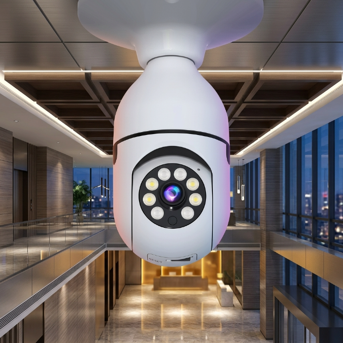 5G WiFi Bulb Security Camera Night Vision
